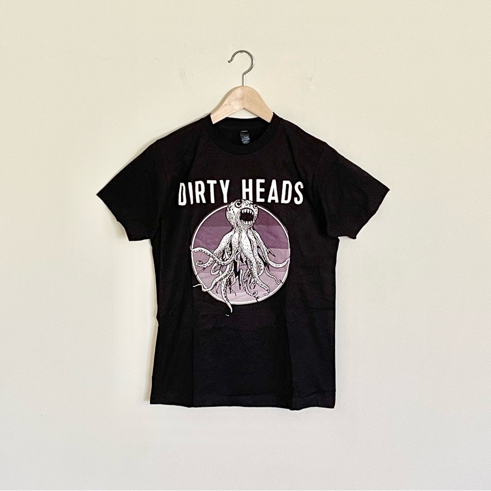 NEW RARE The Dirty Heads Original Octopus Tour Black Concert T Shirt Adult Small